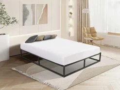 Bedbodem Met Latten Van Metaal 140 X 190 Cm - 2 X 19 Latten - Zwart - Rammus Van Ysmee-Ysmée Discount