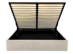 Bedbodem Met Opbergruimte 140 X 190 Cm Van Beige Ribfluweel - Pontos Van Ysmee-Ysmée Discount