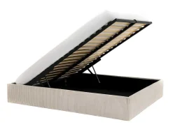 Bedbodem Met Opbergruimte 140 X 190 Cm Van Beige Ribfluweel - Pontos Van Ysmee-Ysmée Discount
