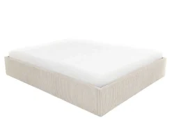 Bedbodem Met Opbergruimte 140 X 190 Cm Van Beige Ribfluweel - Pontos Van Ysmee-Ysmée Discount