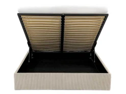 Bedbodem Met Opbergruimte 140 X 190 Cm Van Beige Ribfluweel - Pontos Van Ysmee-Ysmée Discount