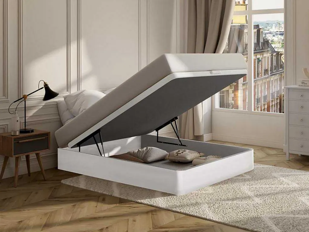 Bedbodem Met Opbergruimte Hestia Van Ysmee - Mat Wit - 140 X 190 Cm-Ysmée New