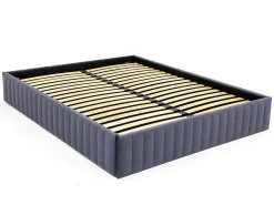 Bedbodem Met Opbergruimte 140 X 190 Cm Van Grijs Velours - Sethi Van Dreamea-Ysmée Best
