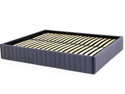 Bedbodem Met Opbergruimte 140 X 190 Cm Van Grijs Velours - Sethi Van Dreamea-Ysmée Best
