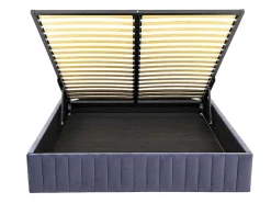 Bedbodem Met Opbergruimte 140 X 190 Cm Van Grijs Velours - Sethi Van Dreamea-Ysmée Best