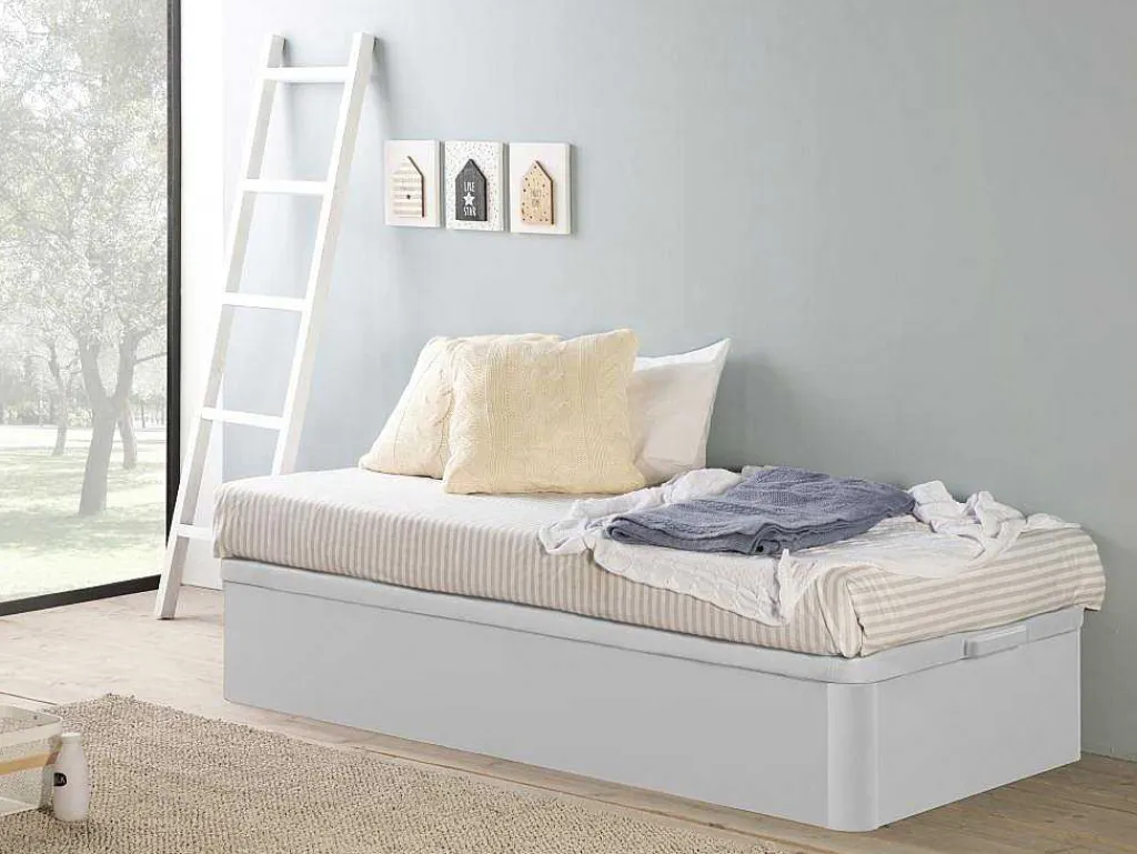 Bedbodem Met Opbergruimte Hestia Van Ysmee - Mat Wit - 90 X 190 Cm-Ysmée Clearance