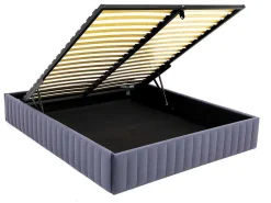Bedbodem Met Opbergruimte 160 X 200 Cm Van Grijs Velours - Sethi Van Dreamea-Ysmée Discount