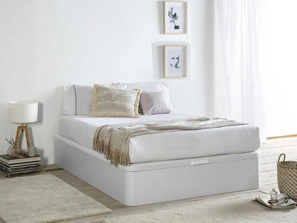 Bedbodem Met Opbergruimte Hestia Van Ysmee - Mat Wit - 160 X 200 Cm-Ysmée Online
