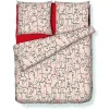 Beddengoedset Van Katoen Met 57 Draden/Cm - Dekbedovertrek 220 X 240 Cm + 2 Kussenslopen 63 X 63 Cm - Meerkleurig - Figuur-OZAIA Outlet
