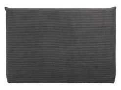 Bedhoofd 180 Cm - Ribfluweel - Antraciet Grijs - Ambrilia-Vente-unique