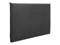Bedhoofdeinde 160 Cm - Corduroy Fluweel - Antraciet Grijs - Ambrilia-Vente-unique Best