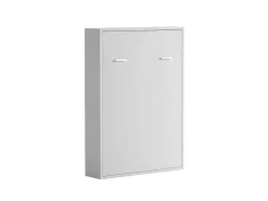 Bedkast 160 X 200 Cm Verticaal Manueel Te Openen Wit Met Matras Malina Ii-Vente-unique Sale