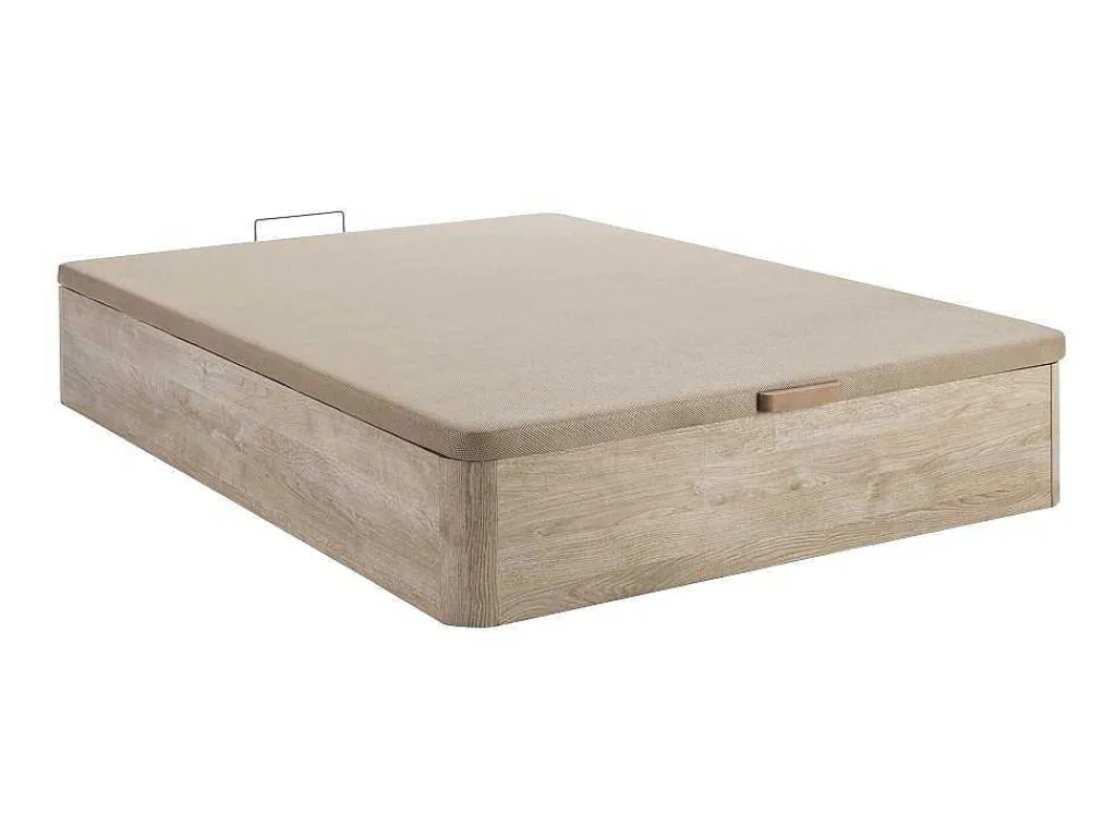 Bedset 160 X 200 Cm - Bedbodem Met Lichte Houtlook En Opbergruimte + Matras In Schuim Met Hoge Dichtheid - Heaven Van Play-DREAMEA Online