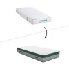 Bedset 90 X 190 Cm - Witte Bedbodem Met Opbergruimte + Matras Met Pocketveren - Prestige Van Ysmee Play-Ysmée Best