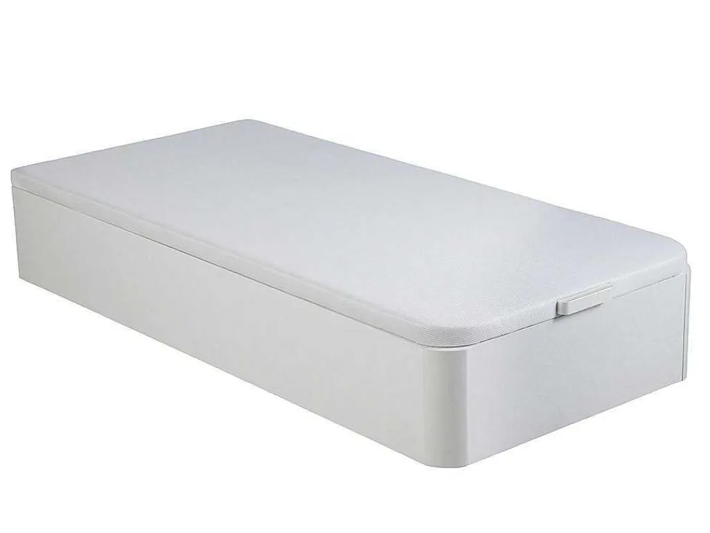 Bedset 90 X 190 Cm - Witte Bedbodem Met Opbergruimte + Matras Met Pocketveren - Prestige Van Ysmee Play-Ysmée Best