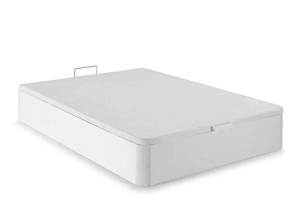 Bedset 160 X 200 Cm - Witte Bedbodem Met Opbergruimte + Matras Met Pocketveren - Marquis Van Dreamea Play-Palacio Outlet