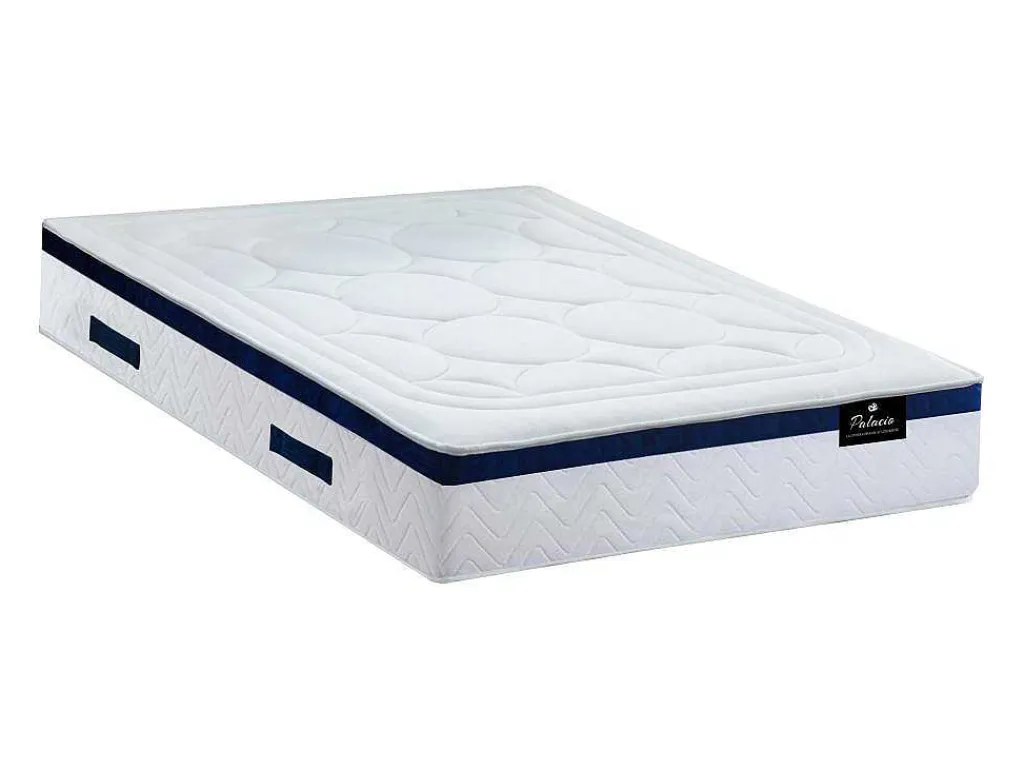 Bedset 160 X 200 Cm - Witte Bedbodem Met Opbergruimte + Matras Met Pocketveren - Marquis Van Dreamea Play-Palacio Outlet