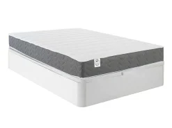 Bedset 140 X 190 Cm - Witte Bedbodem Met Opbergruimte + Matras In Schuim Met Hoge Dichtheid - Heaven Van Play-DREAMEA New