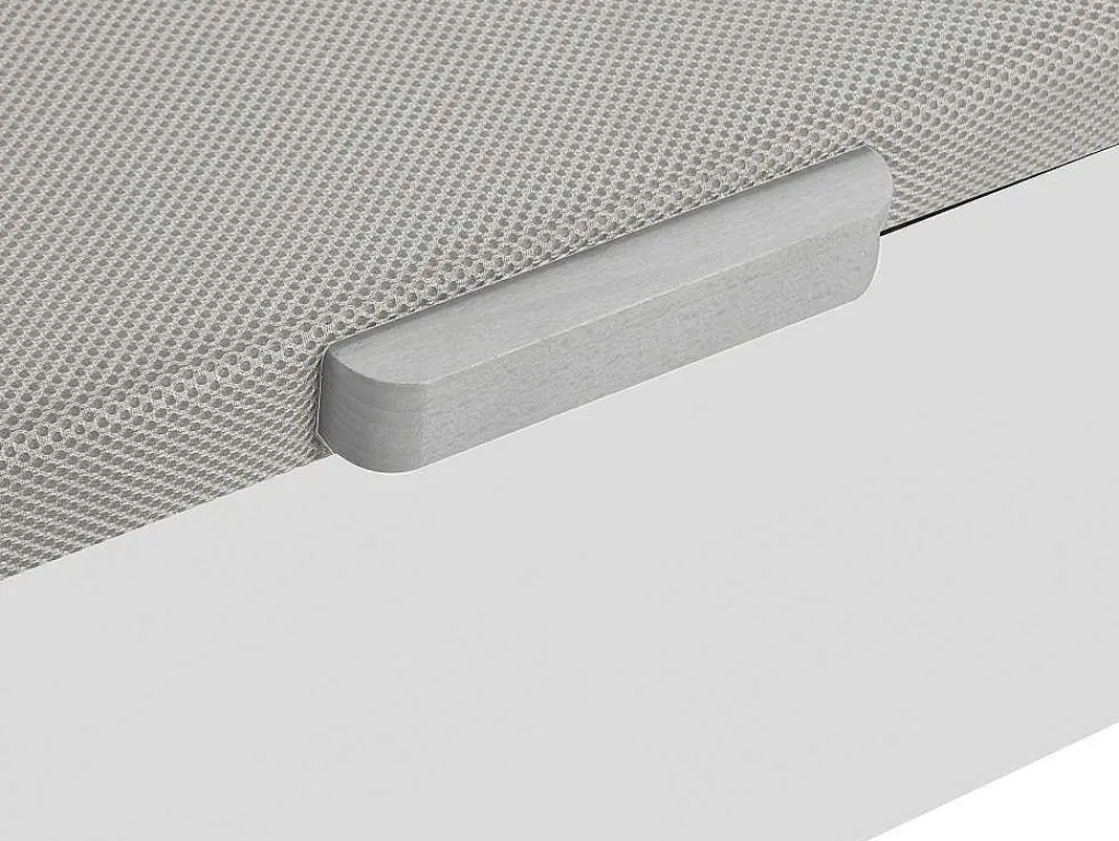 Bedset 140 X 190 Cm - Witte Bedbodem Met Opbergruimte + Matras In Schuim Met Hoge Dichtheid - Heaven Van Play-DREAMEA New