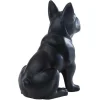 Beeld Van Franse Bulldog - Hars - L. 27 X B. 16 X H. 32 Cm - Mat Zwart - Doggo-OZAIA New