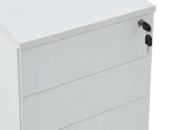 Behuizing Van Een Professioneel Mobiel Bureau - 3 Lades - Met Slot - Wit - Downtown-Workēa Hot