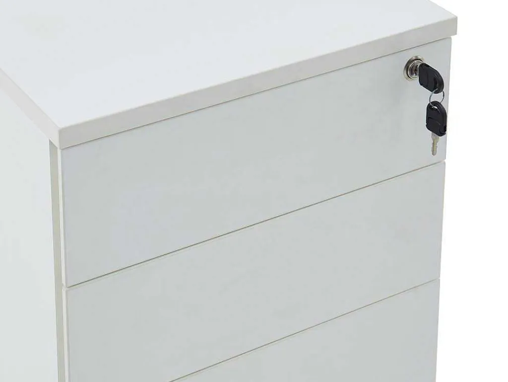 Behuizing Van Een Professioneel Mobiel Bureau - 3 Lades - Met Slot - Wit - Downtown-Workēa Hot