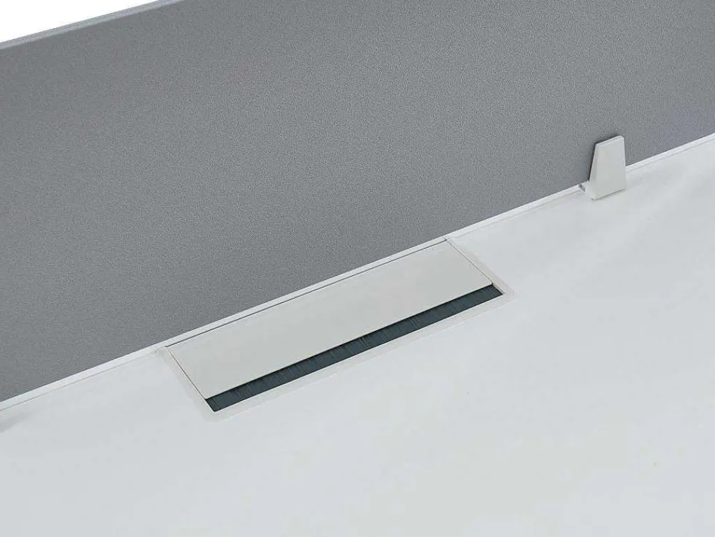 Benchbureau Voor 4 Personen - Wit - L140 Cm - Met Afscheidingen - Downtown-Workēa