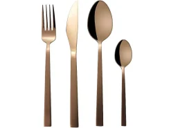 Bestekset 16 Stukken - Inox - Koperkleur - Briljant-OZAIA Hot