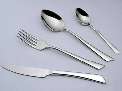Bestekset 24 Stukken Van Inox Grazia - Spiegelende Afwerking - Zilverkleurig-OZAIA Best