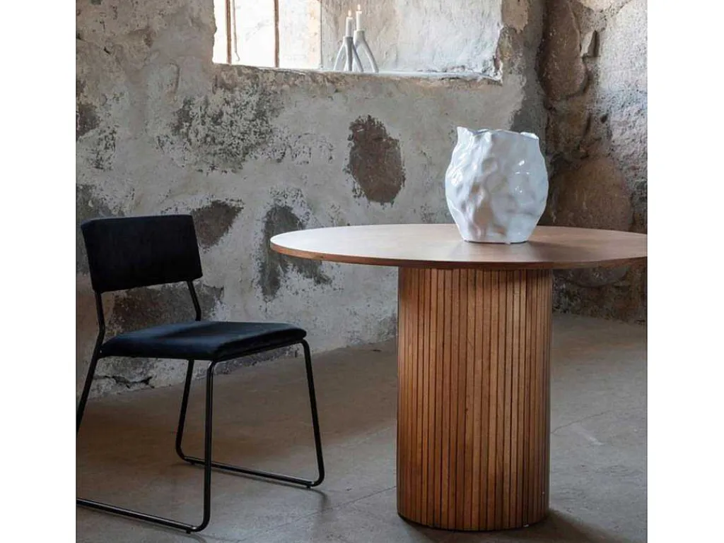 Bianca Eetkamertafel O110Cm Eik Fineer.-Vente-unique Hot