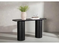 Bianca Sidetable 40X130Cm Zwart.-Vente-unique Discount