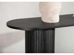 Bianca Sidetable 40X130Cm Zwart.-Vente-unique Discount