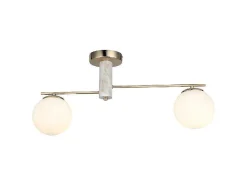 Biella Plafondlamp, Goud, Zilver, 15 X 68 X 32 Cm,-EPIKASA Hot