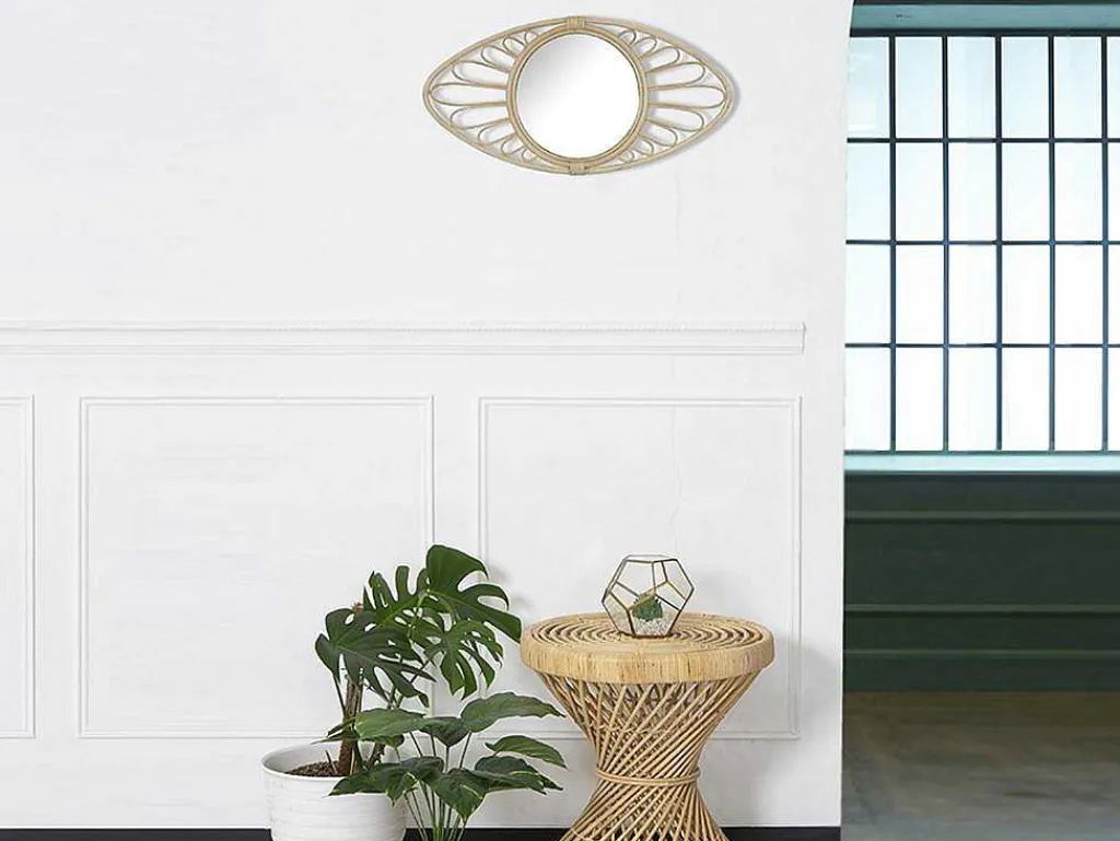 Bijzettafel Giali - Rotan - Naturelkleur-Vente-unique Clearance