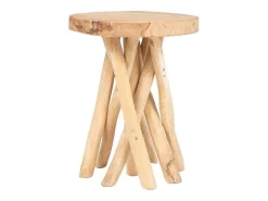 Bijzettafel Van Teakhout - Kleur: Naturel - Gayana-Vente-unique Clearance