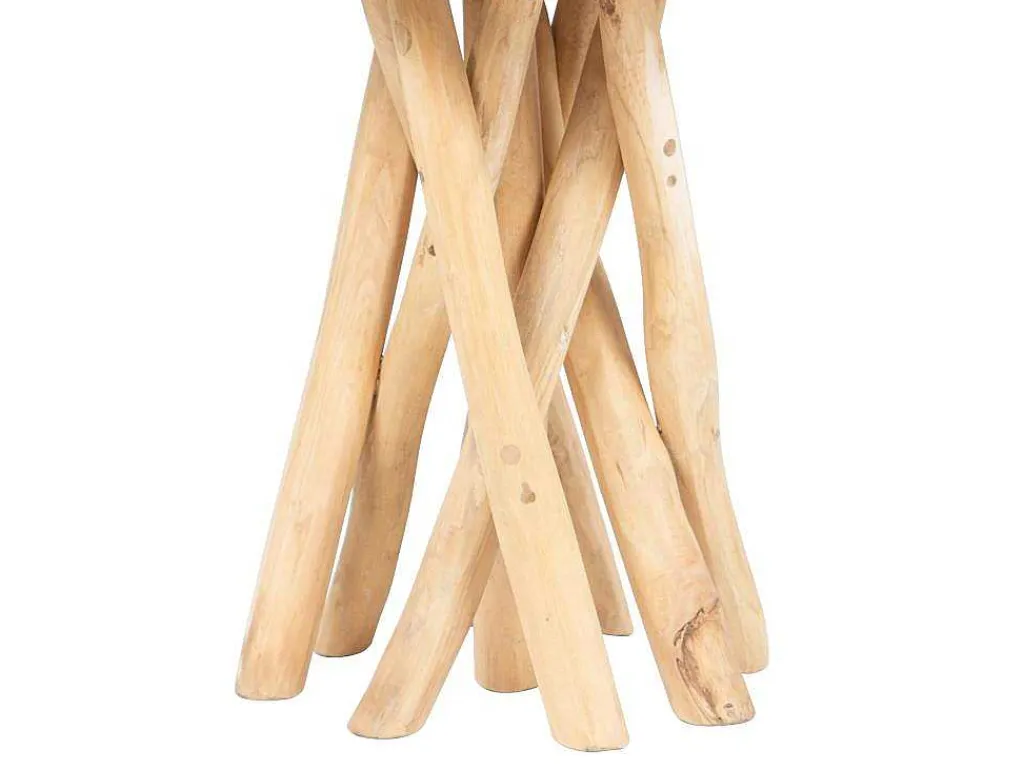 Bijzettafel Van Teakhout - Kleur: Naturel - Gayana-Vente-unique Clearance