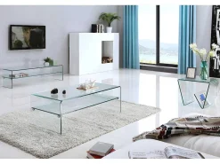 Bijzettafel Zenia - Gehard Glas-Vente-unique Sale