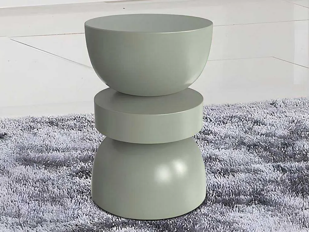 Bijzettafeltje Van Metaal - Groen - Tuvami-Vente-unique Outlet