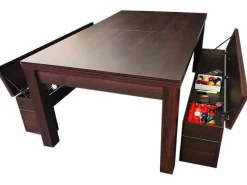 Biljarttafel 7 Voet Blauw Converteerbaar Met Banken Theti-ELITESHOPPING Online