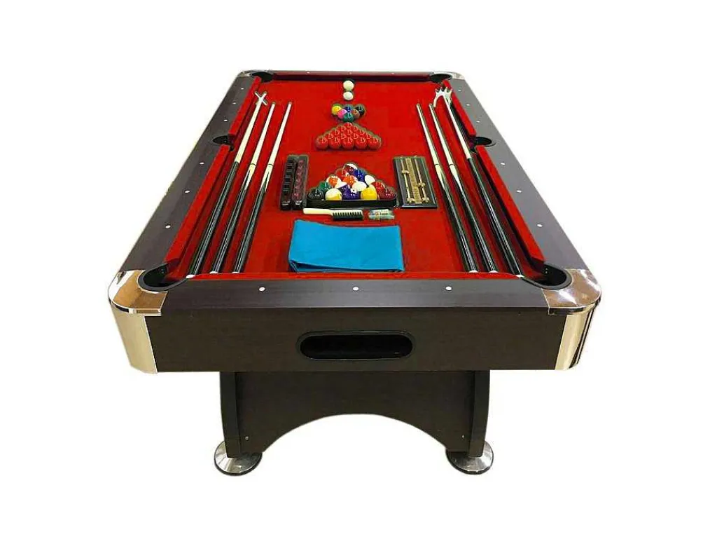 Biljarttafel 7 Voet Compleet Met Accessoires Iron Red-ELITESHOPPING
