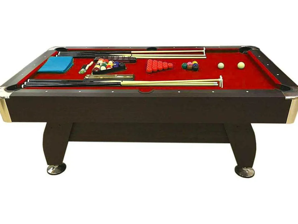 Biljarttafel 7 Voet Compleet Met Accessoires Iron Red-ELITESHOPPING