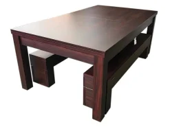 Biljarttafel 7 Voet Groene Converteerbaar Met Banken Zefiro-ELITESHOPPING Online