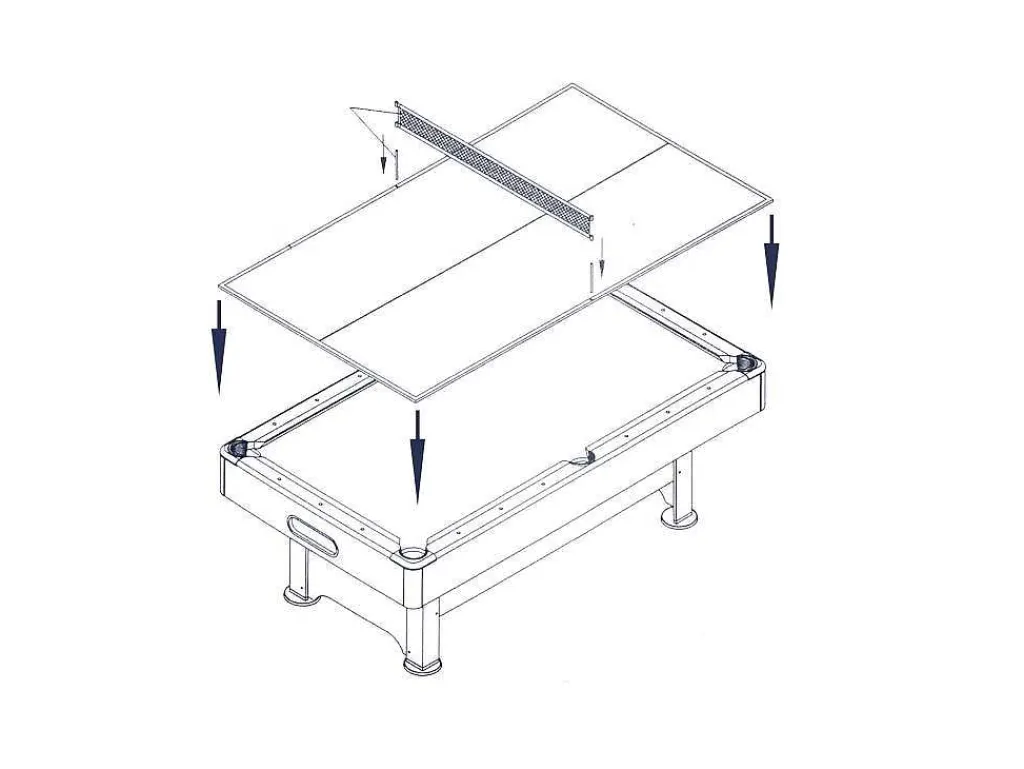 Biljarttafel 7 Voet Multi-Games Met Tennistafel Falcon-ELITESHOPPING Online