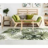 Binnen- Of Buitentapijt Etnische Stijl Bloemenmotief Palmo - 150 X 200 Cm - Groen-OZAIA Online