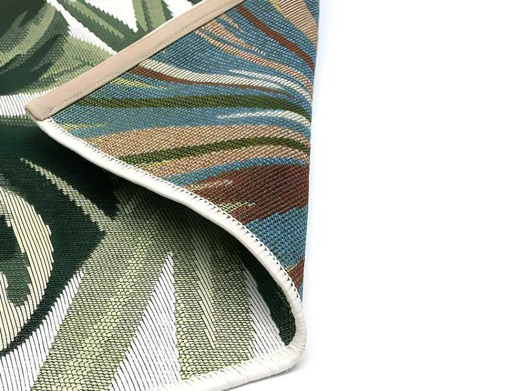 Binnen- Of Buitentapijt Met Blaadjes-Motief Palmo - 200X290Cm - Groen-OZAIA Discount