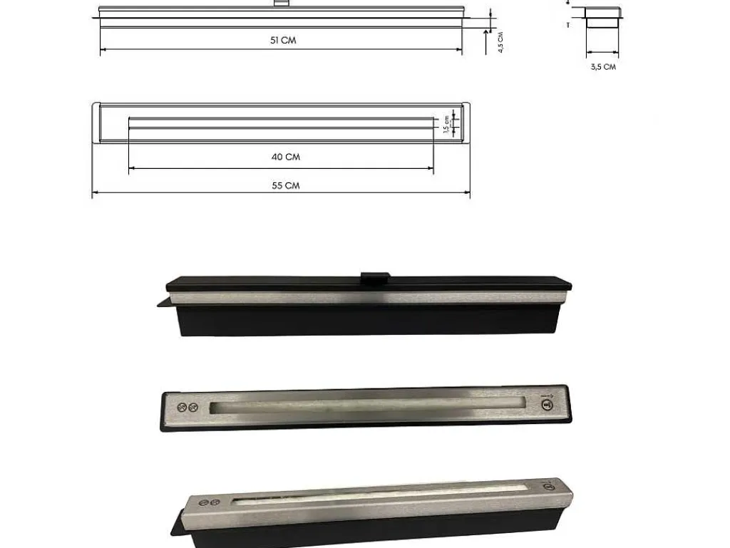 Bio-Ethanol Haard, 50 Cm, Bio-Ethanol Brander, Roestvrij Staal, Kratki Model-Skraut Home