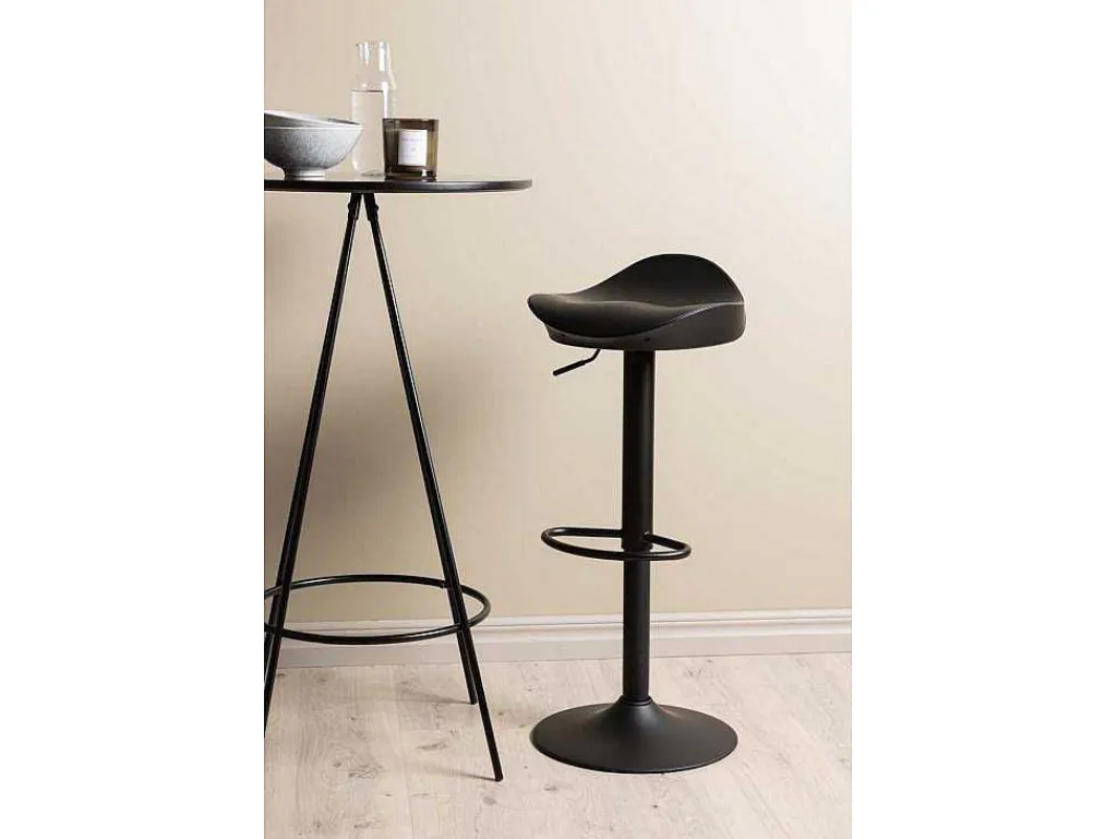 Bistro Barmeubelset Bartafel Zwart En 2 Adesto Barstoelen Zwart.-Vente-unique Hot