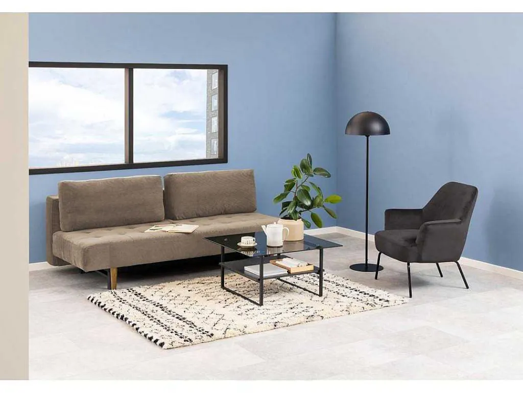 Blake Slaapbank Incl. 2 Kussens Beige, Rokerig.-Vente-unique Outlet