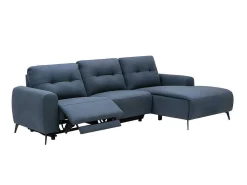 Blauwe Stoffen Hoekbank Rechts Neruda-Vente-unique Sale