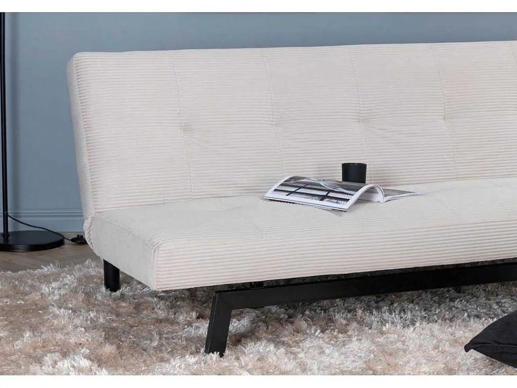 Bodil Slaapbank Fluweel Beige.-Vente-unique Discount